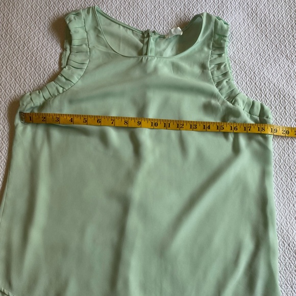 One Clothing Mint Green Shell Sleeveless Blouse - Picture 5 of 10